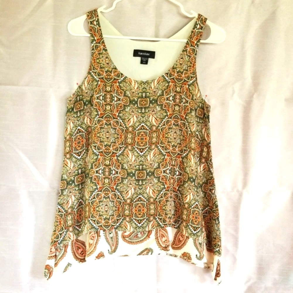 KAREN KANE- light and fresh💚🧡 Top